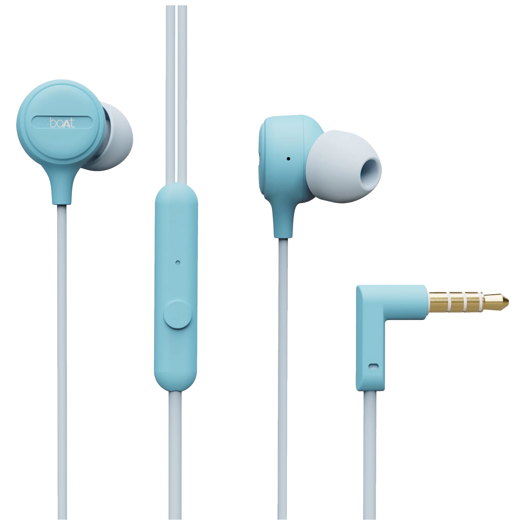 Buy boAt Bassheads 103 Wired Earphone with Mic In Ear Mint Blue